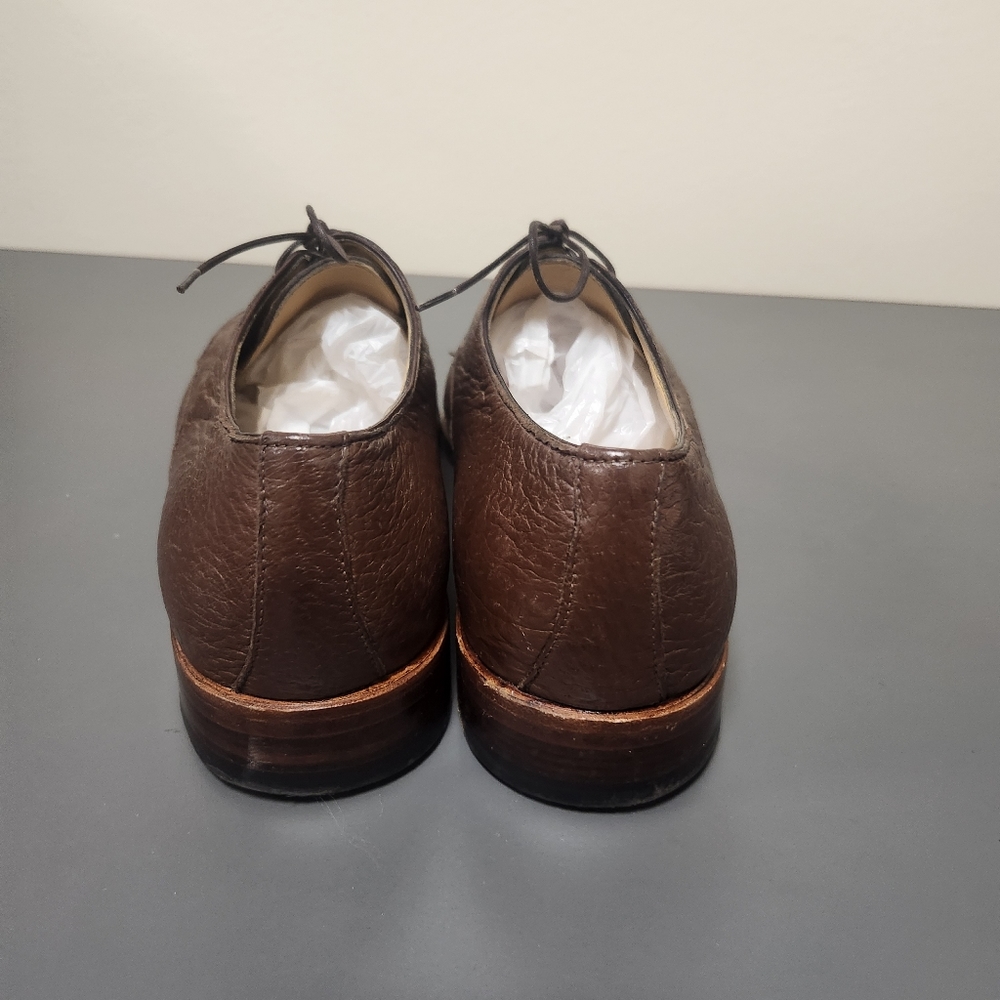 Moreschi Brown Leather laced up shoes Sz 9. - Picture 5 of 11